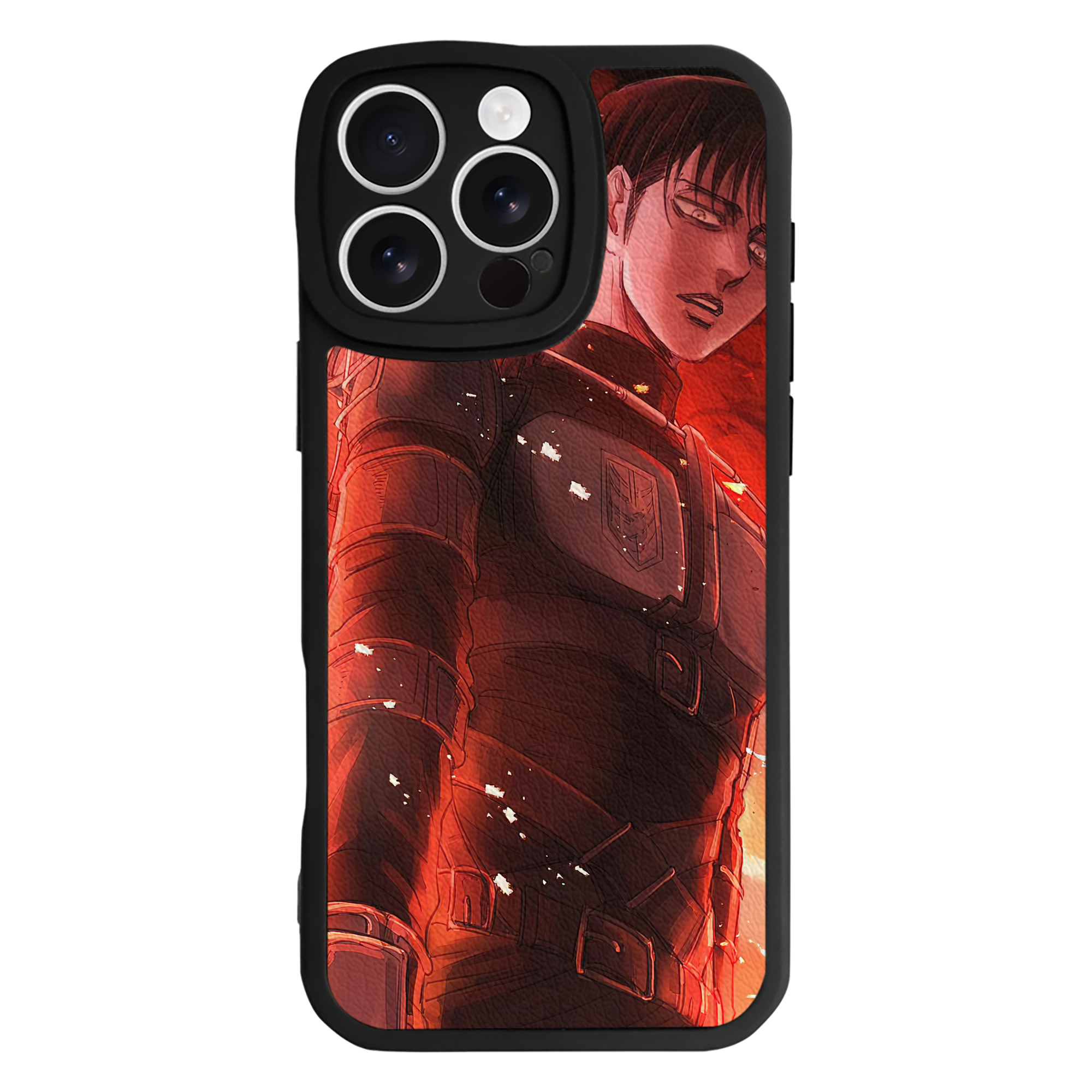 （画像用） 進撃の巨人 Attack on Titan 【iPhone 16シリーズ対応】シリコンスマホケース（レザー調） 材質：シリコン